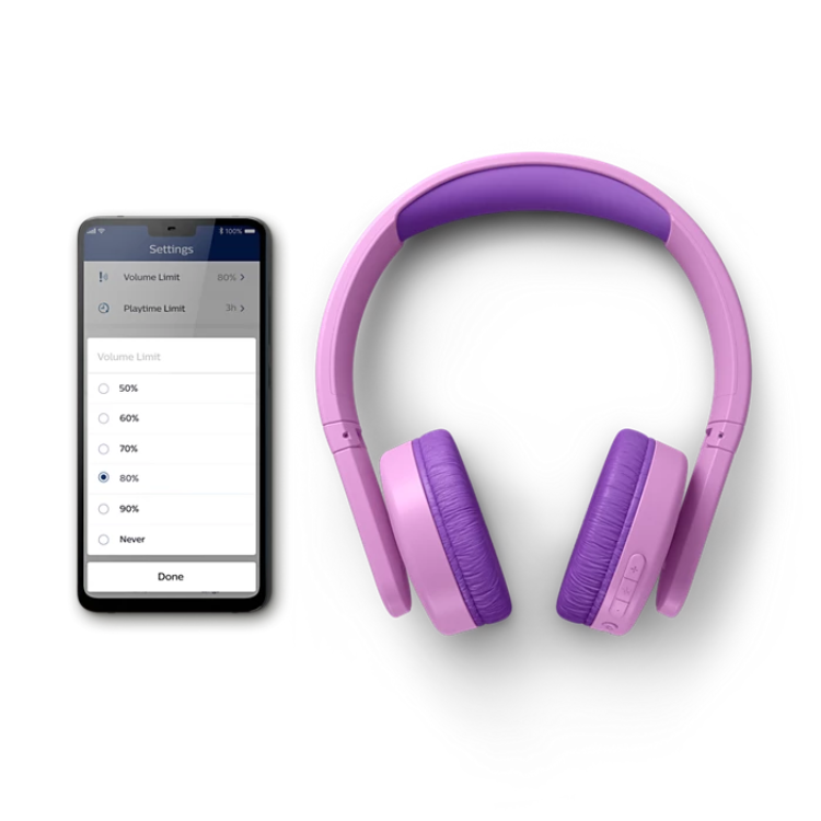 Headphones Philips Bluetooth TAK4206 Kids Rosa