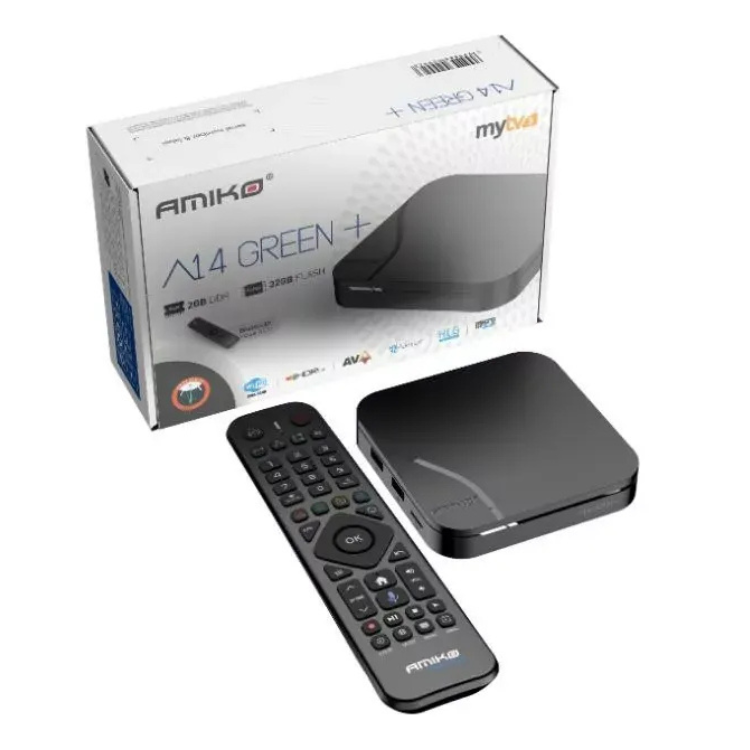 Box IPTV Amiko A14 Green+ Android 2GB/32GB MyTV Online 3 4K