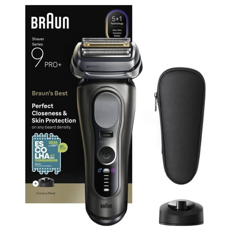 Máquina de Barbear Braun Series 9 Pro+ 9615S Wet & Dry