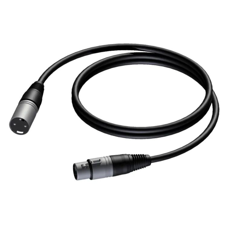 Cabo de Áudio PROCAB XLR Macho - Fêmea CAB901/1 1m