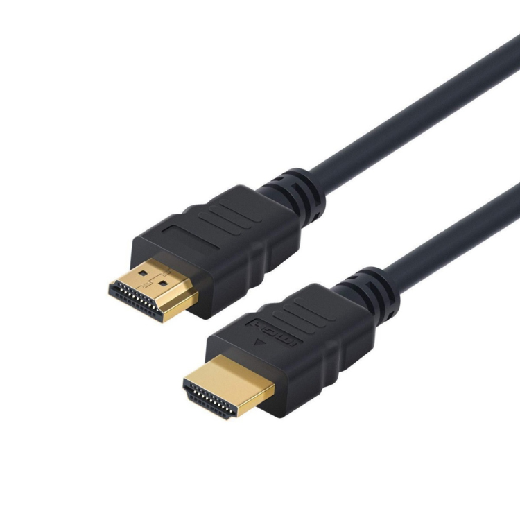 Black Ewent HDMI 2.1 cable with gold connectors, 3m, Ethernet, 8K.