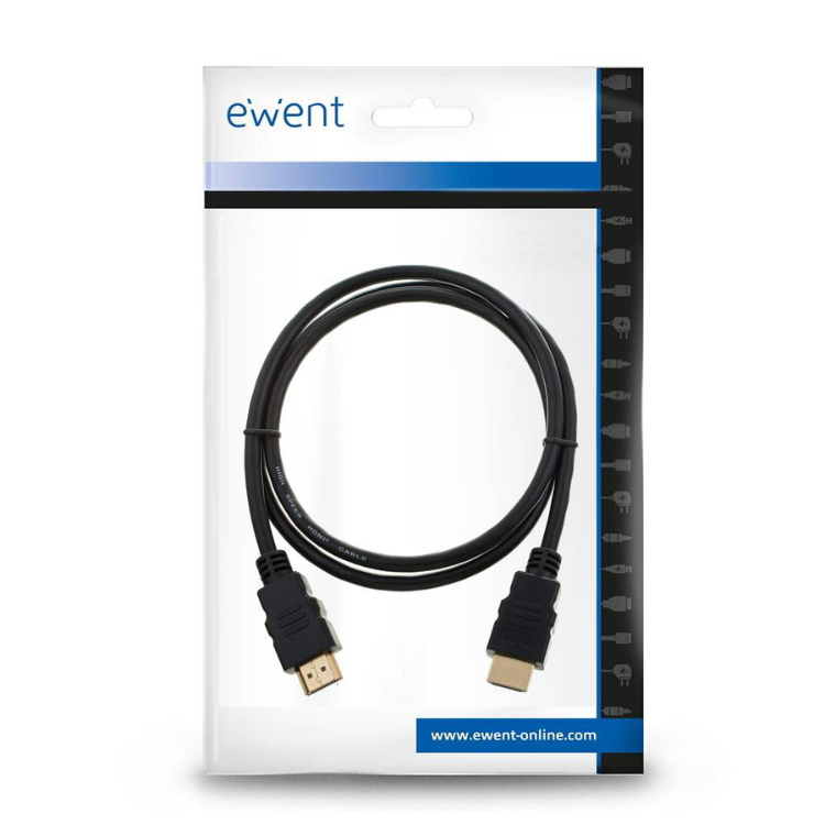 Cabo HDMI 2.1 Ewent c/ Ethernet 8K 1.8m Preto