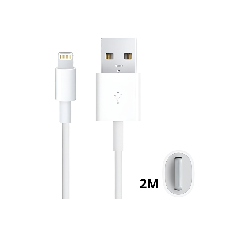 Cabo Lightning p/ USB 2M Branco