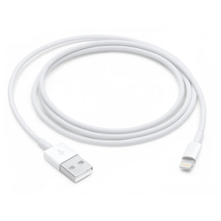 Cabo dados p/ iPhone Lightning (USB) 1metro Branco