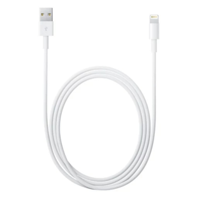 Cabo dados p/ iPhone Lightning (USB) 1metro Branco