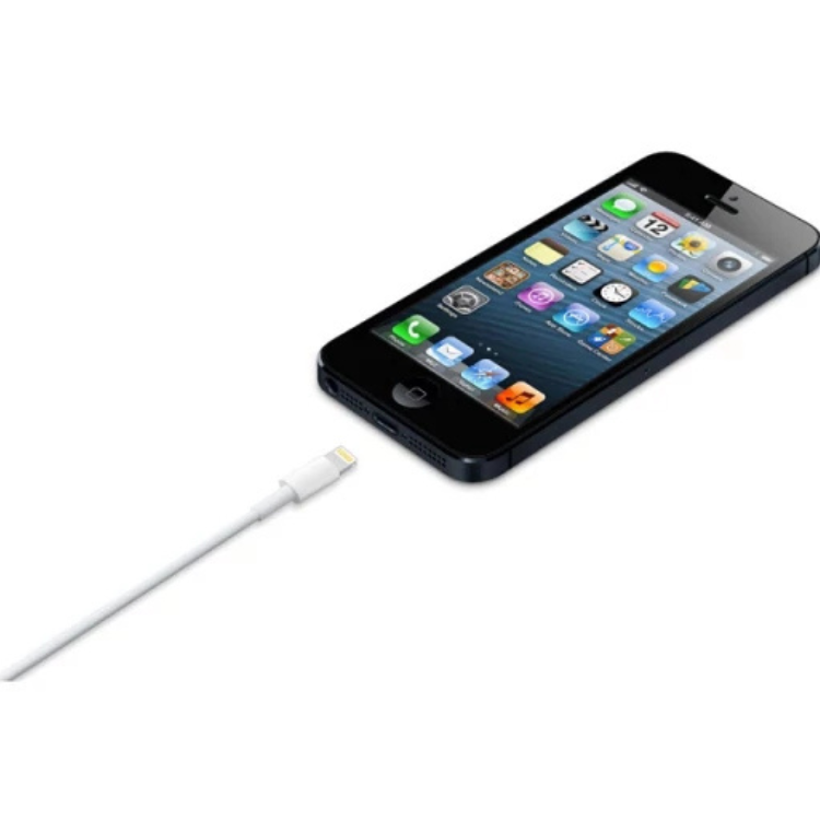 Cabo dados p/ iPhone Lightning (USB) 1metro Branco