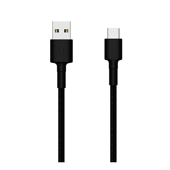 Cabo Xiaomi Mi Braided USB p/ USB-C 1M Preto