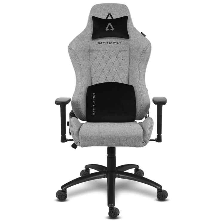 Cadeira Gaming Alpha Gamer Gaia Light Fabric V2 Cinzento