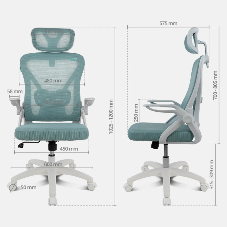 Cadeira de Escritório Drift Drair 35 Turquesa