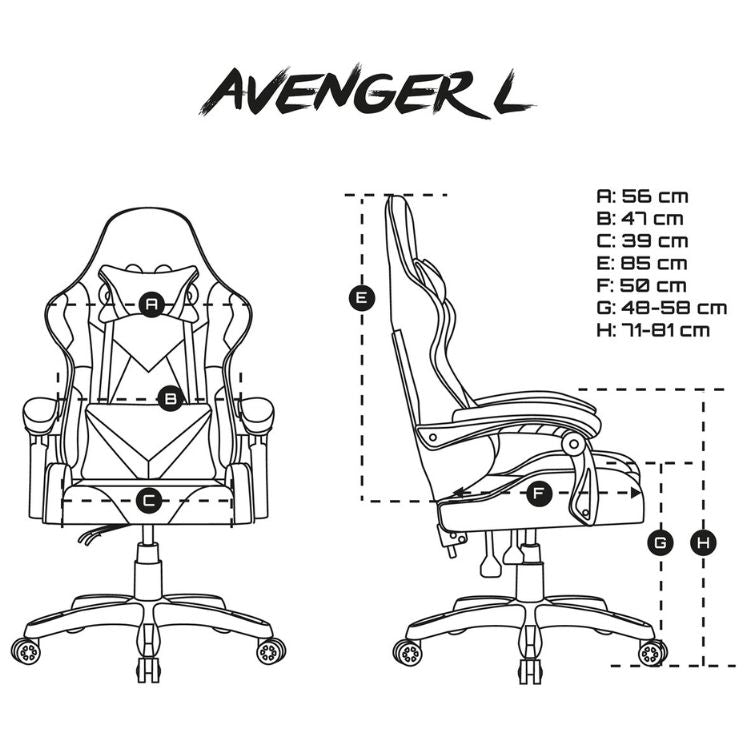 Cadeira Gaming Drift Fury Avenger Preto