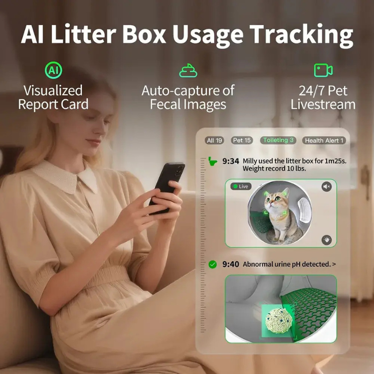 Petkit Purobot Max Pro 2 Smarte Katzentoilette mit Kamera