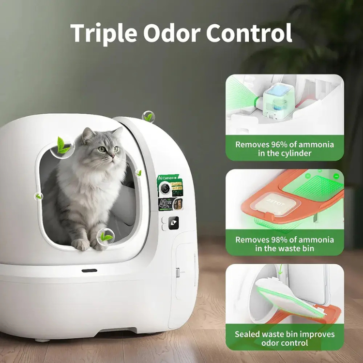 Petkit Purobot Max Pro 2 Smarte Katzentoilette mit Kamera