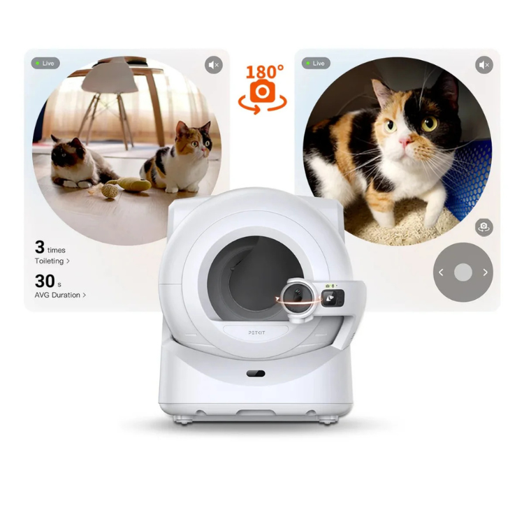 Caixa de Areia Inteligente Petkit Purobot Ultra c/ Câmara Smart Cat Litter Box