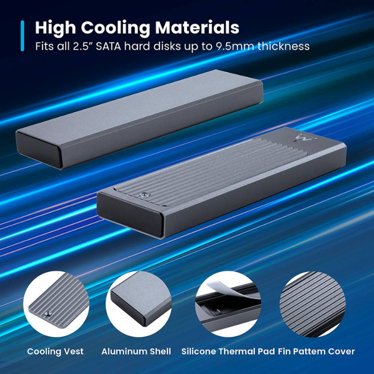 Caixa Externa Ewent EW7022 M.2 USB-C 3.2 Gen2 NVMe