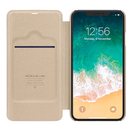 Leather Capa Nillkin Apple iPhone Xr Dourado