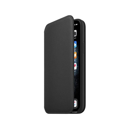 Folio-Lederhülle Apple iPhone 11 Pro Schwarz