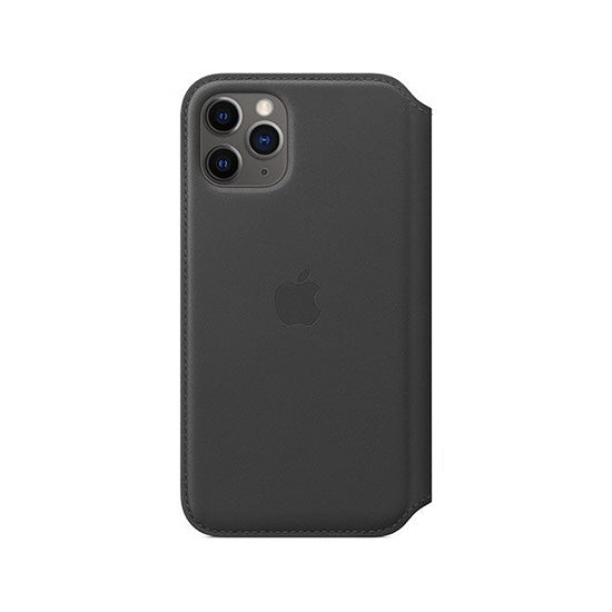 Folio-Lederhülle Apple iPhone 11 Pro Schwarz