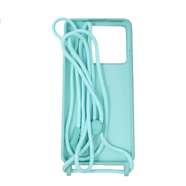 Capa T-K Silicone com cordão Xiaomi 13T/Pro Azul Turquesa