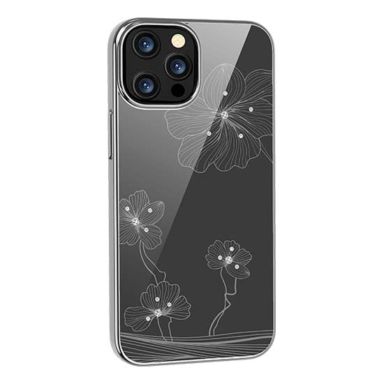 Capa DEVIA Crystal Flora Apple iPhone 13 Prateado
