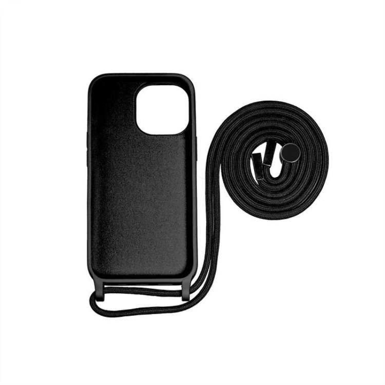 Capa Rixus iPhone 15 Pro Max Tpu Preto com Cordão