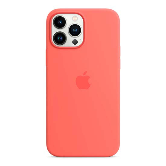 Capa Silicone MagSafe Apple iPhone 13 Pro Toranja Rosa