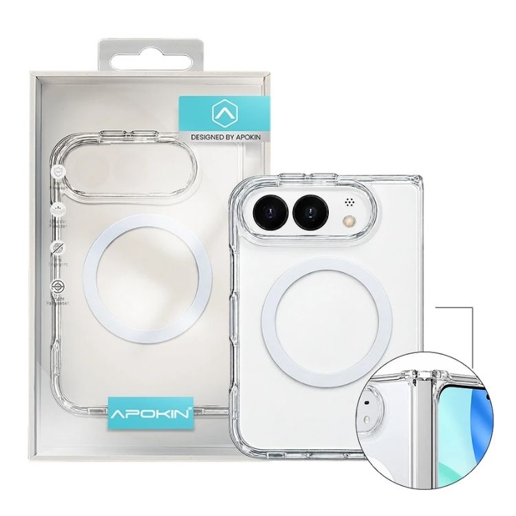 Capa T-K Silicone iPhone 18 Duo Magsafe Transparente