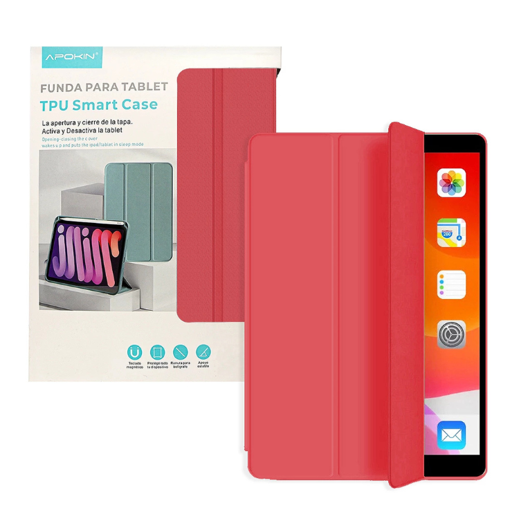 T-K Flip Cover Xiaomi Redmi Pad SE 8.7" Rot