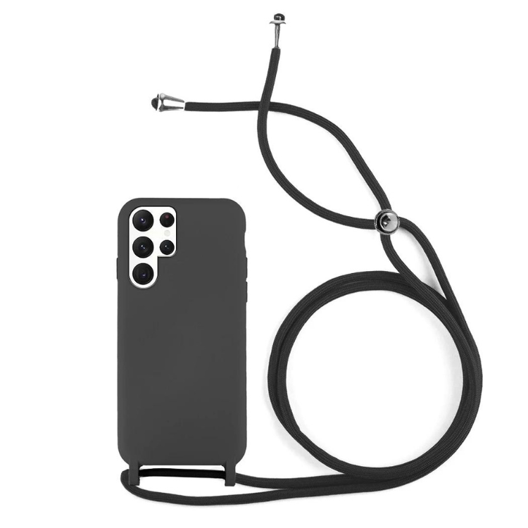 Capa T-K Silicone cordão Samsung S24 Ultra Preto