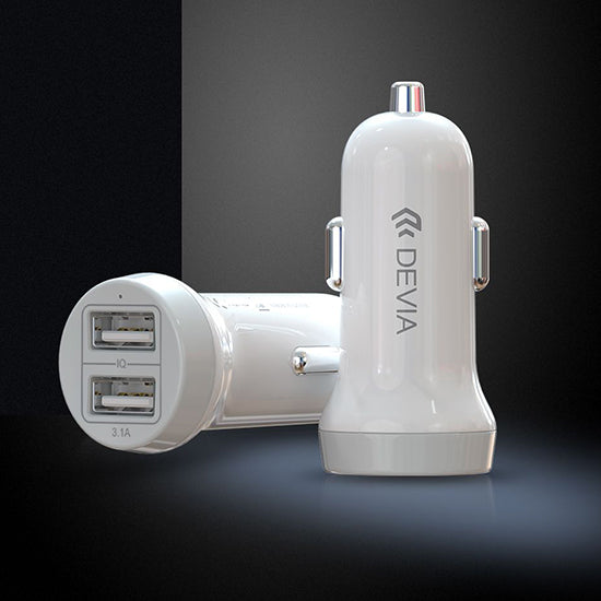 Devia Smart Zigarettenanzünder-Ladegerät Typ-C Weiß