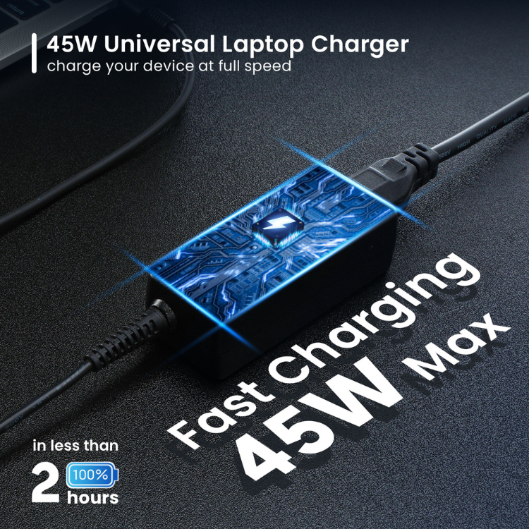 Ewent Notebook Auto-Ladegerät 45 W 8 Stecker