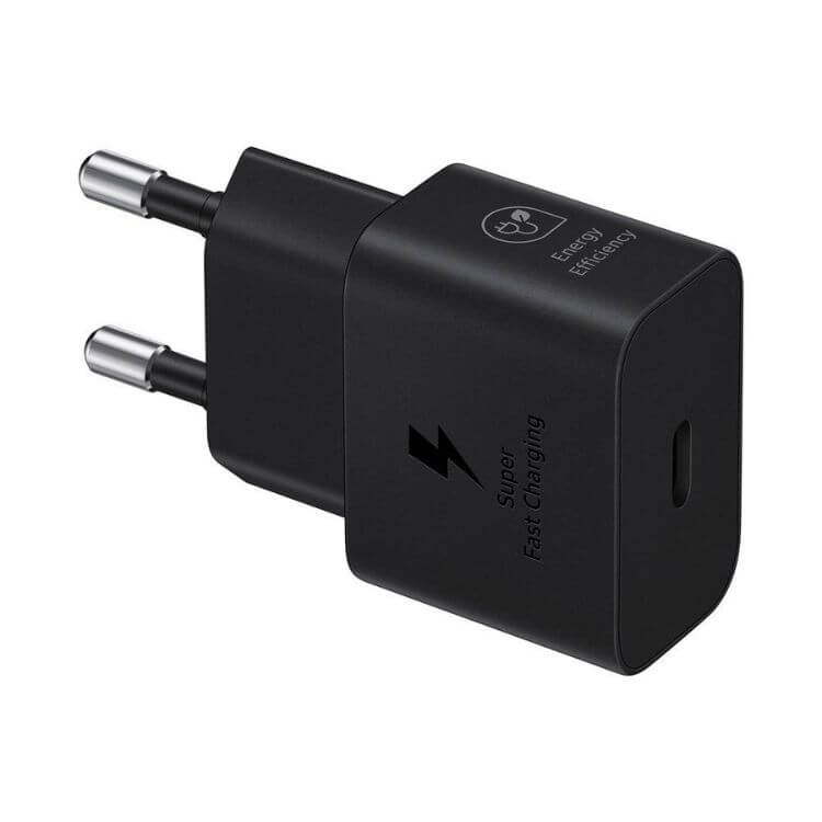 Carregador Samsung Fast Charging 25W + Cabo USB-C Preto