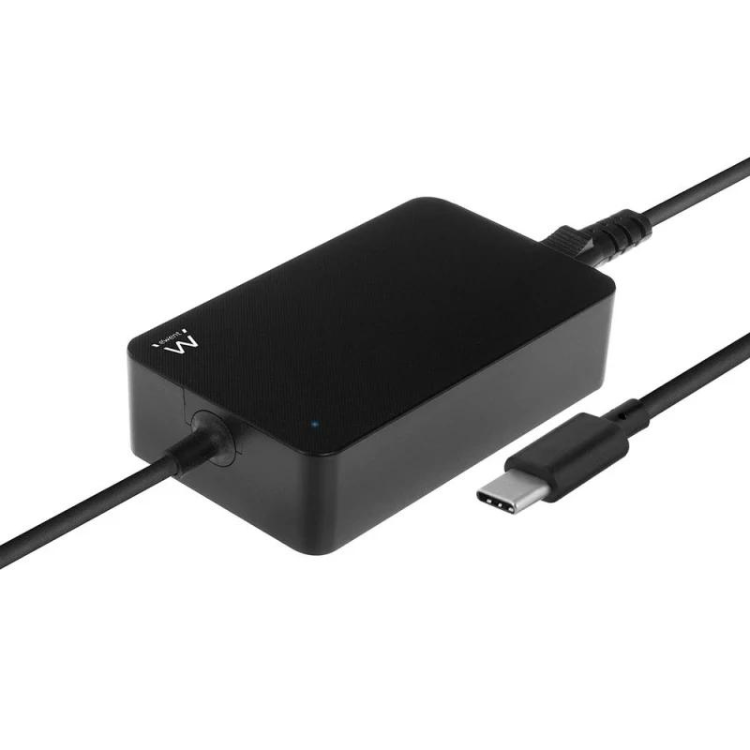 Ewent USB-C 65W Laptop-Ladegerät, Schwarz