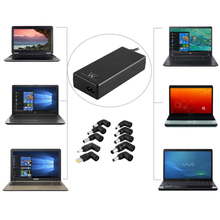 Carregador de Portátil Universal Ewent 65W