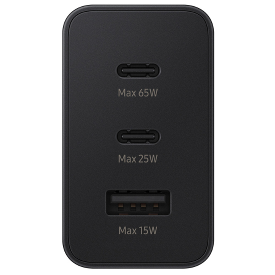Carregador Samsung Power Adapter Trio 65W EP-T6530 Black