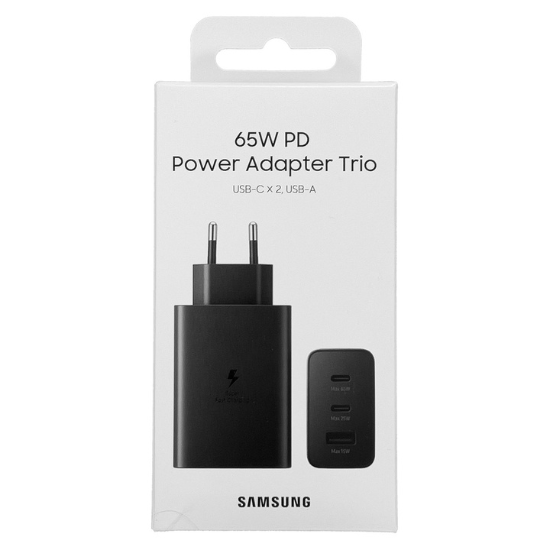 Carregador Samsung Power Adapter Trio 65W EP-T6530 Black