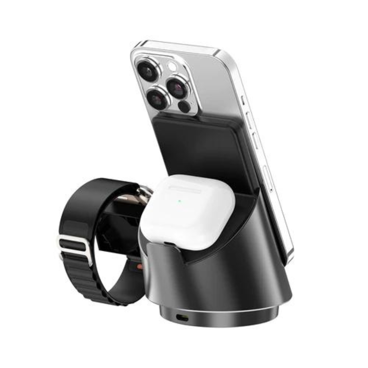 Carregador Wireless Charger Rixus RXWC57 3-1 Preto