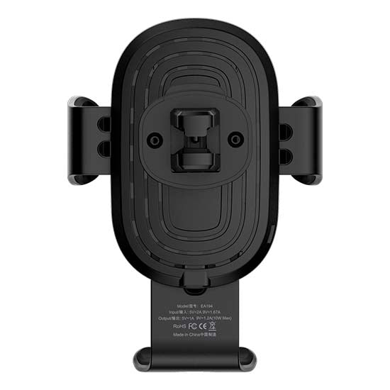 Kabelloses Kfz-Ladegerät Gravity Sensor Lüftungsschlitz 10W Schwarz