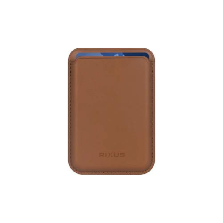 Rixus MagSafe PU-Ledergeldbörse, Braun
