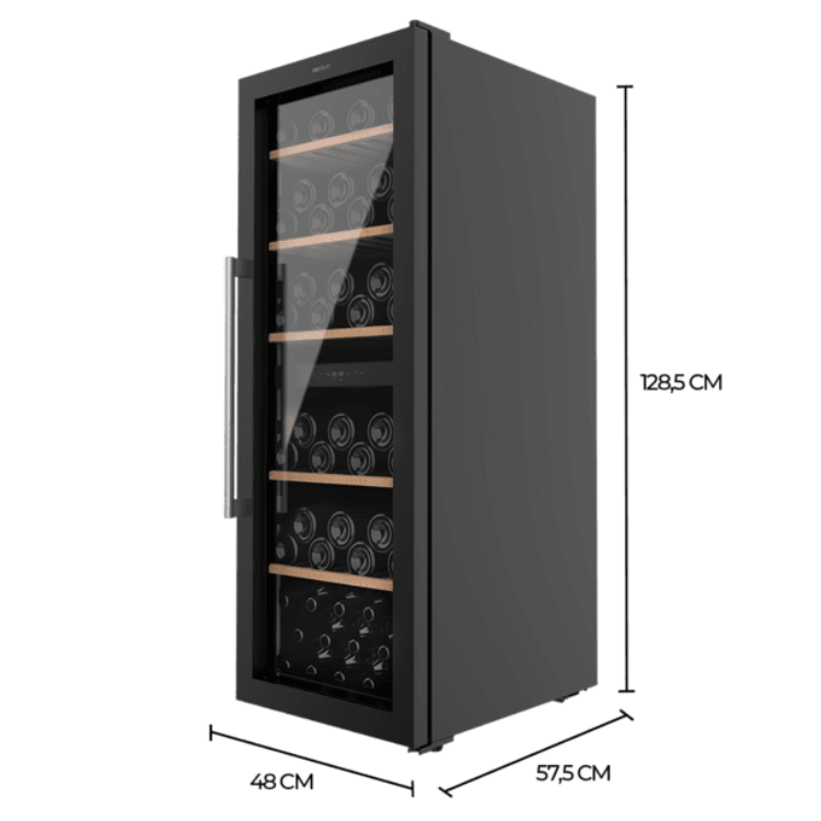 Cecotec Bolero GrandSommelier Duo Weinkühlschrank 77 Flaschen 193L