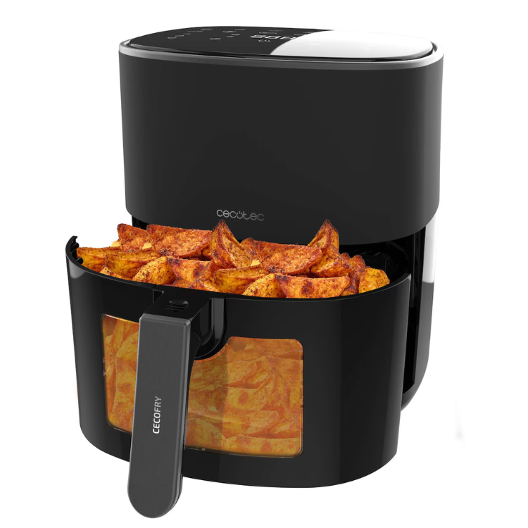 Fritadeira Cecotec Air Fryer Fantastik Window 6500 6.5L 1700W Preto