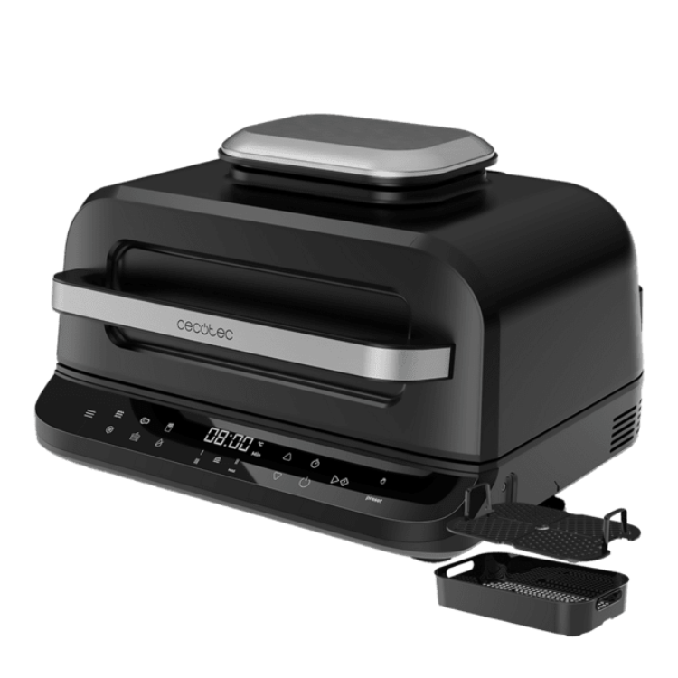 Fritadeira Cecotec Air Fryer Cecofry FireDome 6000 Grill 6L 2400W Preto