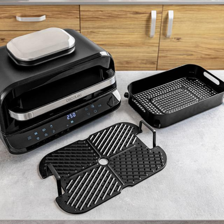 Fritadeira Cecotec Air Fryer Cecofry FireDome 6000 Grill 6L 2400W Preto