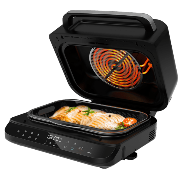 Fritadeira Cecotec Air Fryer Cecofry FireDome 6000 Grill 6L 2400W Preto