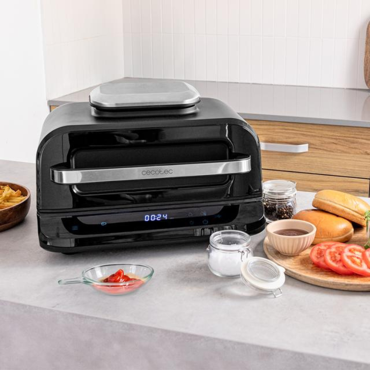 Fritadeira Cecotec Air Fryer Cecofry FireDome 6000 Grill 6L 2400W Preto