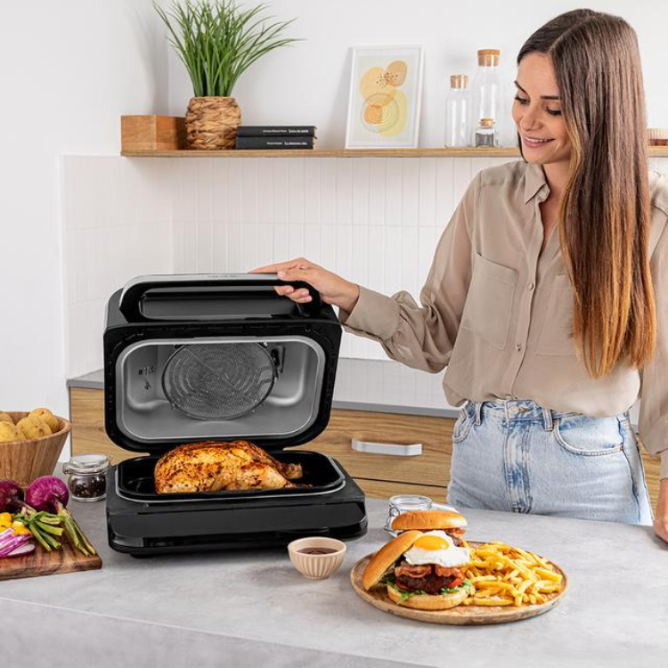 Fritadeira Cecotec Air Fryer Cecofry FireDome 6000 Grill 6L 2400W Preto