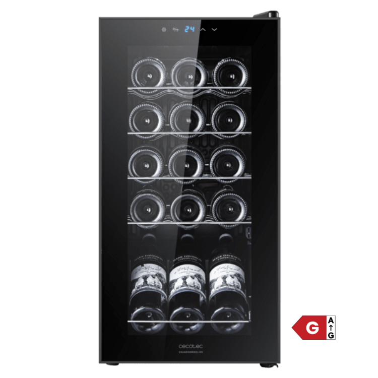Cave de Vinhos Cecotec Bolero GrandSommelier 1550 Black Compressor 15 Garrafas