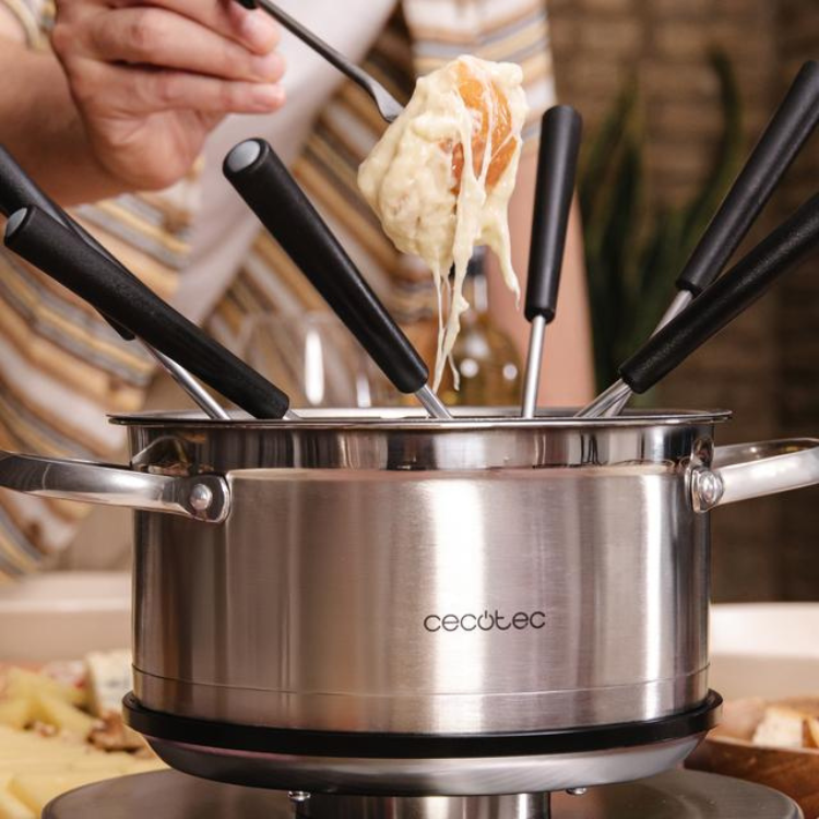 Fondue Elétrico c/ 8 Espetos Cecotec Fun Gourmet Fondue Advance 1500W