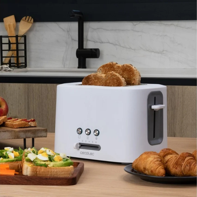 Torradeira Cecotec ToastTaste 9000 Double 1000W Branco
