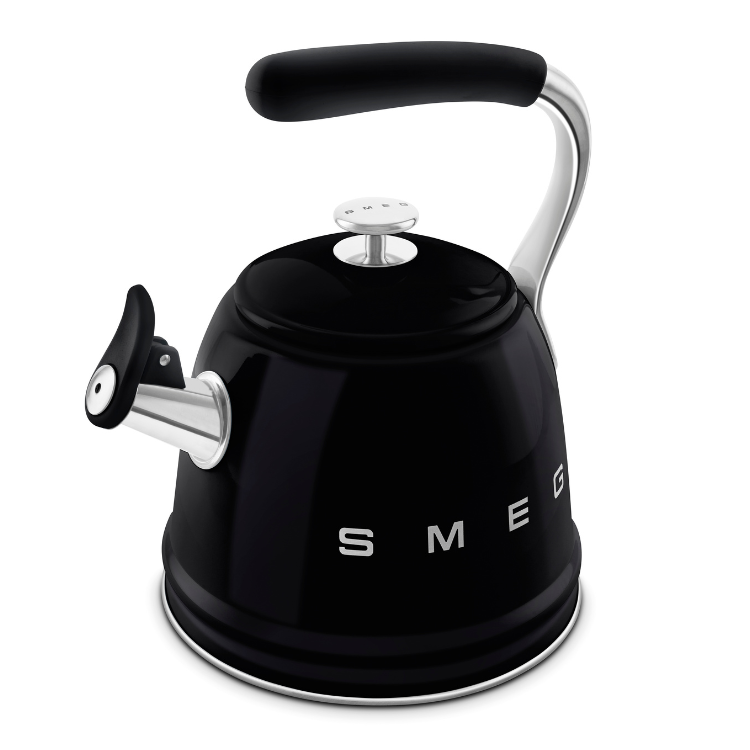 Wasserkocher Smeg 50er Jahre Retro-Stil 2,3L Schwarz