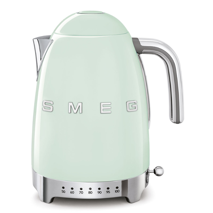 SMEG Wasserkocher im 50er-Jahre-Stil 1,7L Variabler Temperatur Grün
